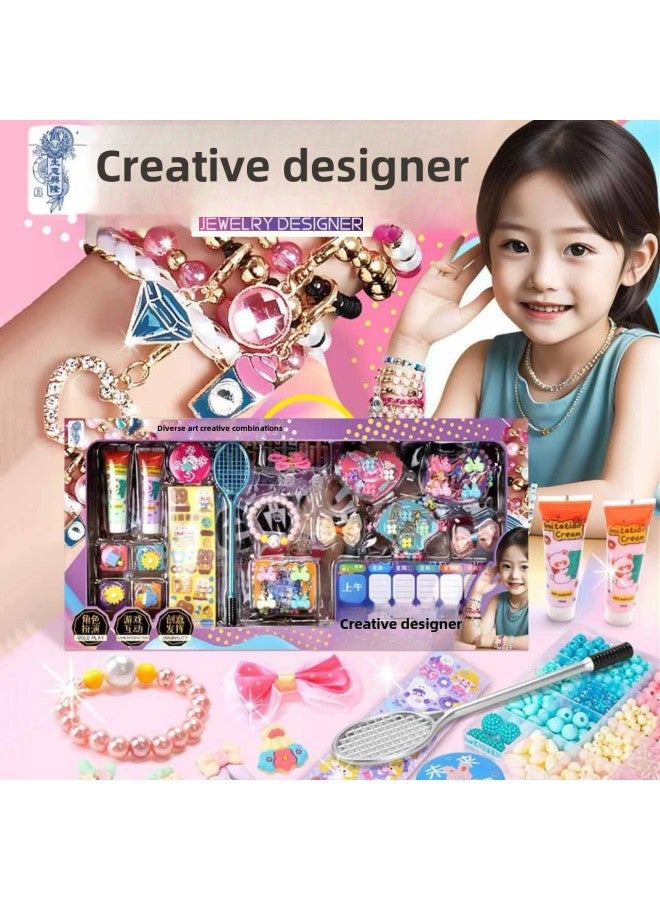 Daughter's Treasure Chest Jewelry Box Princess Children's Bracelet Beaded Diy Handmade Girl's Birthday Gift Toy-Color:244 (minimum Order Of 20) - Image 2