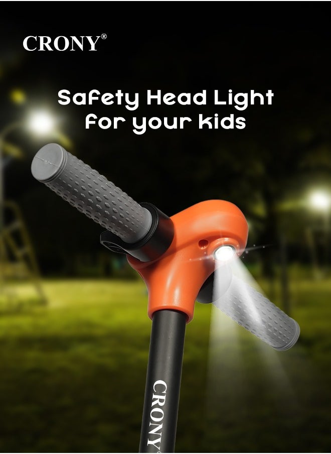 Crony ZL-E7 kids Electric Scooter LED Headlamps Bluetooth Connectivity resistant anti slip rubber Vacum tire 7kg Aluminum Alloy Frame Material load 60kg E Scooter Foldable skateboard E-Bike Brushless orange  - Image 2