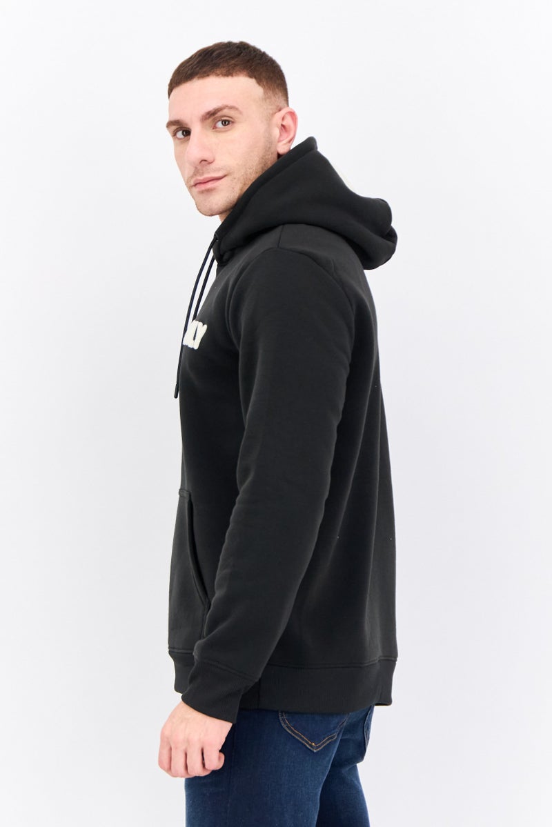 MEMBERS ONLY Men Hooded Long Sleeves Embroidered Logo Sweatshirt, Black - Image 2