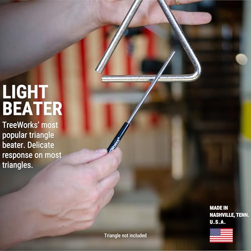 TreeWorks Chimes Triangle Beater – MADE IN USA – Stainless Steel Striker – Professional Percussion Musical Instrument Accessory - Image 2