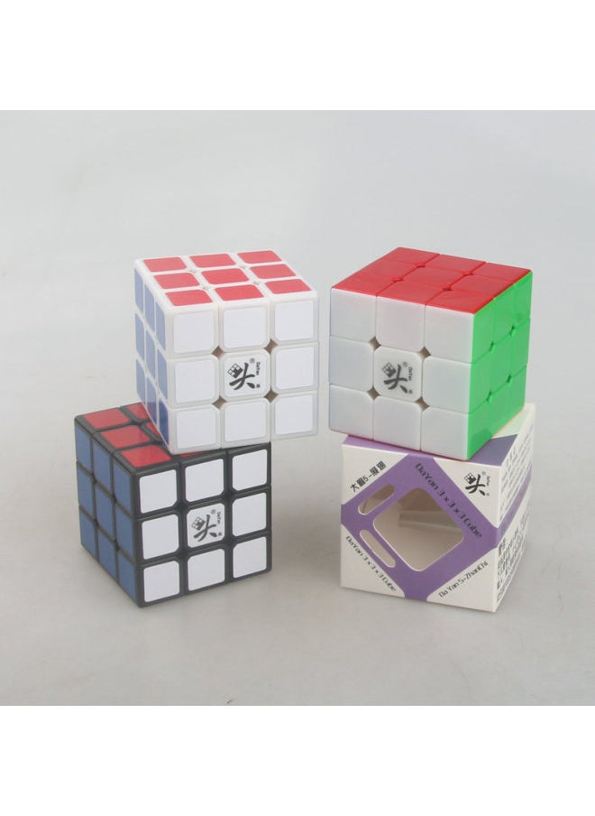 null - Dayan Five Generations And Three Rank Rubik's Cube Wings Spreening 57mm 3X3 DAYAN Zhanchi Classic Competition-Color:Spread Wings Level 3 Purple Bottom Rubik's Cube (57mm) - Image 1
