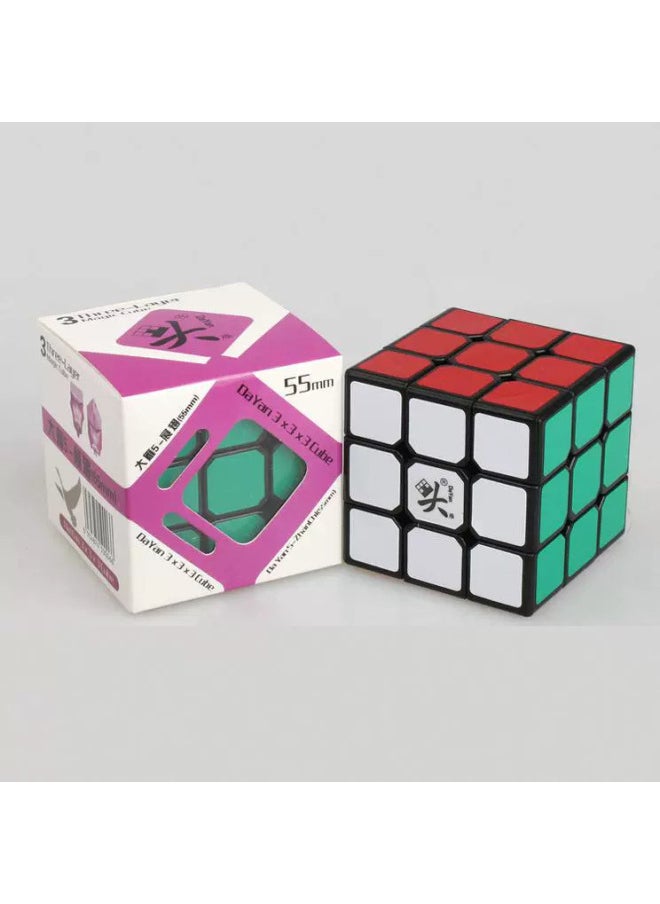null - Dayan Five Generations And Three Rank Rubik's Cube Wings Spreening 57mm 3X3 DAYAN Zhanchi Classic Competition-Color:Spread Wings Level 3 Purple Bottom Rubik's Cube (57mm) - Image 1