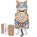 Jollitot 3D Puzzles for Adults Cute Cat Clock 3D Wooden Puzzles Cat Puzzle Clock Kits for DIY Christmas Birthday Gift for Women Mom Men Home Decor Holiday - Image 2