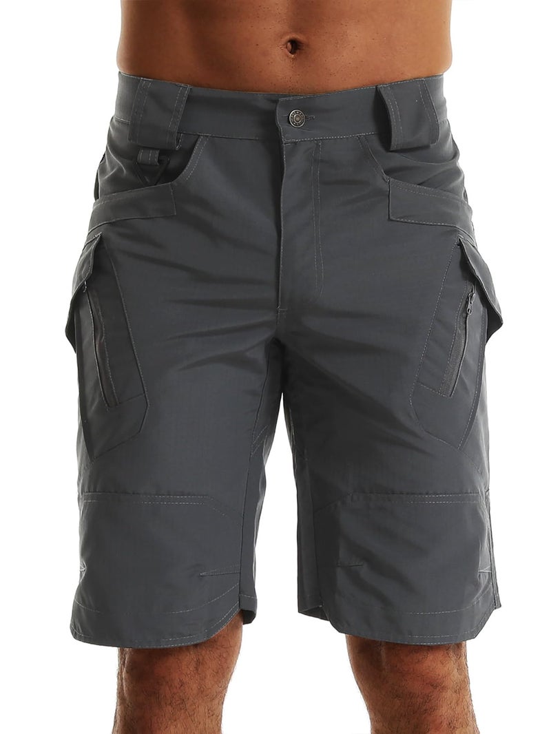 AUTIWITUA Men's Hiking Shorts Waterproof Tactical Cargo Short Pants Quick Dry Work Shorts with Multi Pockets(No Belt) - Image 4