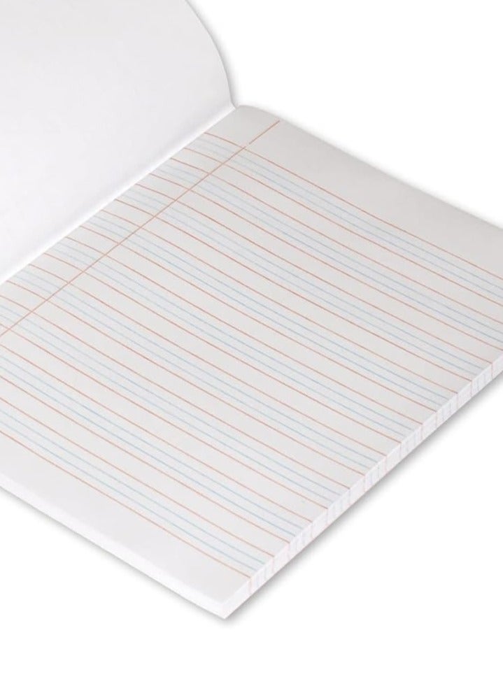 FIS Exercise Book, Size 165x210mm, 80 Sheets, 160 Pages, 4 Line with Left Margin & 1 Side Plain, Packet of 12 Pieces, Neon Orange Cover-FSEB4LP160N - Image 3