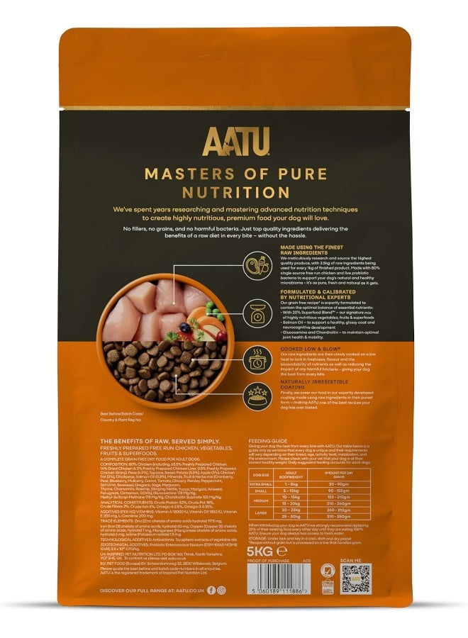 AATU 80/20 Complete Dry Dog Food, Chicken 5kg - Image 3
