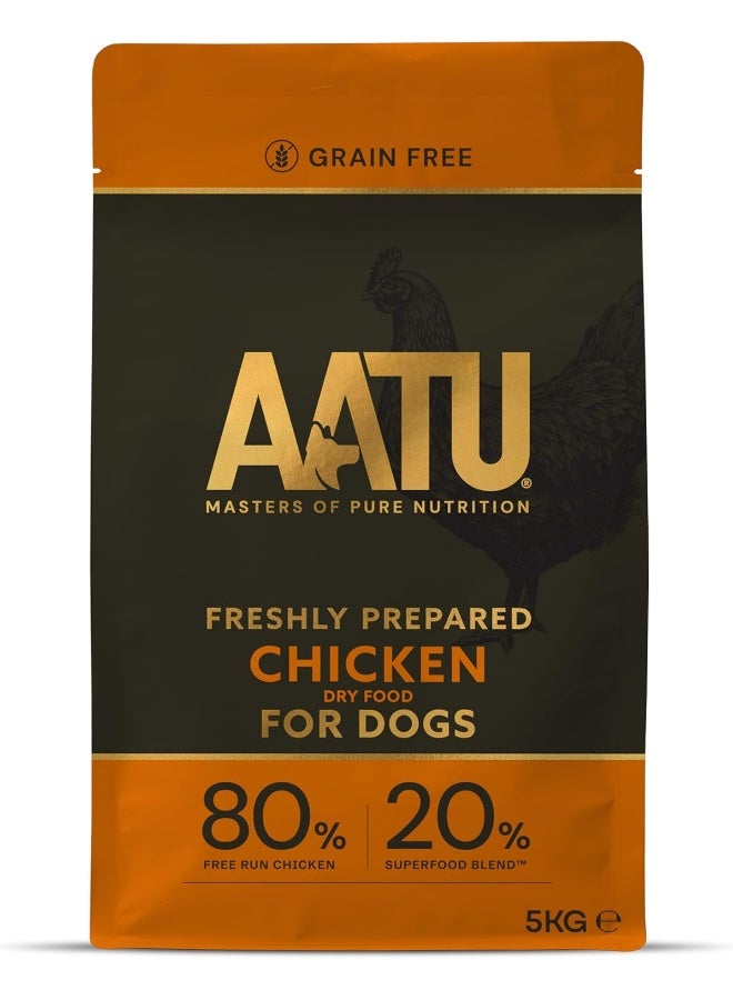 AATU 80/20 Complete Dry Dog Food, Chicken 5kg - Image 1
