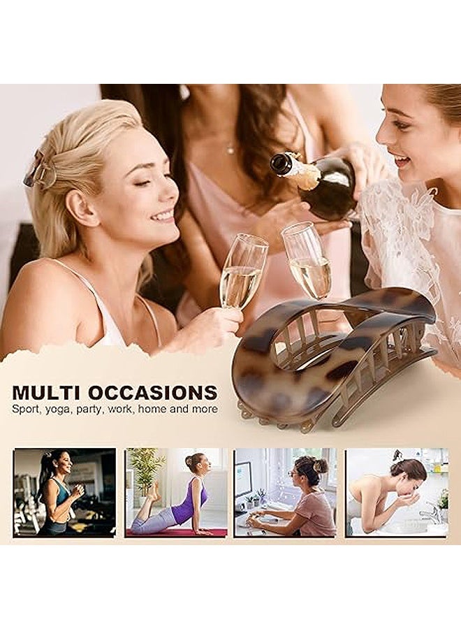 إم إكس إن New Large Small Size PC Hair Clips, 4 Pcs Set Flat Hair Clips for Women Non-slip Hair Accessories Vintage Duck Claw Hairpins Girl Barretets. - Image 4