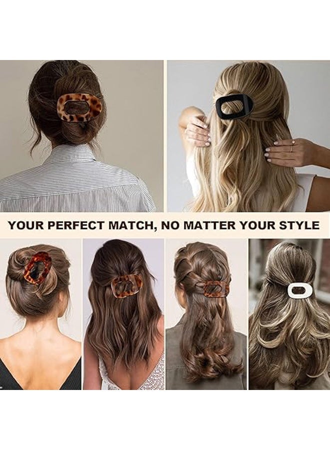 إم إكس إن New Large Small Size PC Hair Clips, 4 Pcs Set Flat Hair Clips for Women Non-slip Hair Accessories Vintage Duck Claw Hairpins Girl Barretets. - Image 3