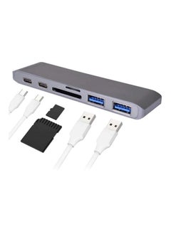 نيبمينينت موزع بـ6 منافذ USB للابتوب أبل ماك بوك برو رمادي  - Image 2