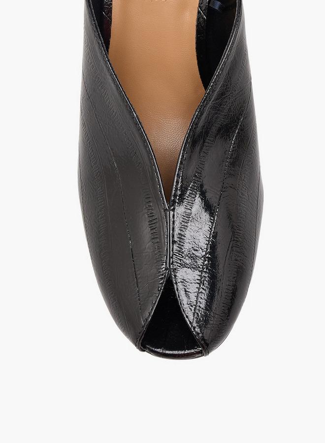 ELLE Women Textured Stiletto Heel Mules - Image 4