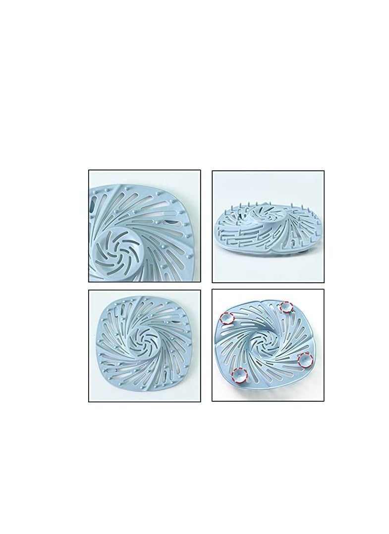 Y&D Shower Drain Stopper, Silicone Covers, Hair Catcher, Bathtub Sink Strainer with Suction Cup, for Bathroom Bathtub, Kitchen, Laundry (6 Pcs)  - Image 3