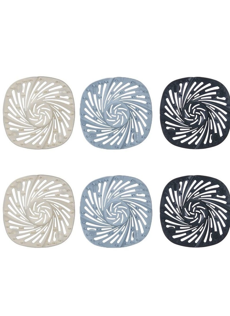 Y&D Shower Drain Stopper, Silicone Covers, Hair Catcher, Bathtub Sink Strainer with Suction Cup, for Bathroom Bathtub, Kitchen, Laundry (6 Pcs)  - Image 1