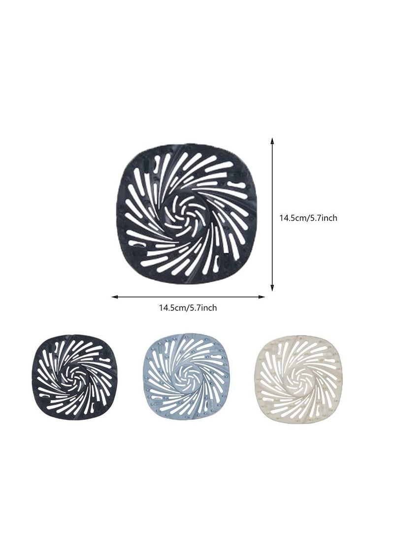 Y&D Shower Drain Stopper, Silicone Covers, Hair Catcher, Bathtub Sink Strainer with Suction Cup, for Bathroom Bathtub, Kitchen, Laundry (6 Pcs)  - Image 2
