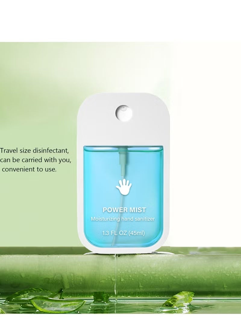 Power Mist Hydrating Hand Sanitizer Spray For Adults And Kids,Spray Hand Sanitizer Travel Size,Hydrating Hand Sanitizer Spray For Adults,Power Mist Hand Sanitizer 45ml (Aloe Vera) - Image 3