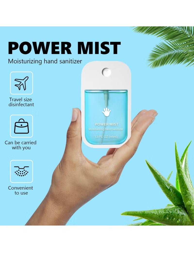 Power Mist Hydrating Hand Sanitizer Spray For Adults And Kids,Spray Hand Sanitizer Travel Size,Hydrating Hand Sanitizer Spray For Adults,Power Mist Hand Sanitizer 45ml (Aloe Vera) - Image 5
