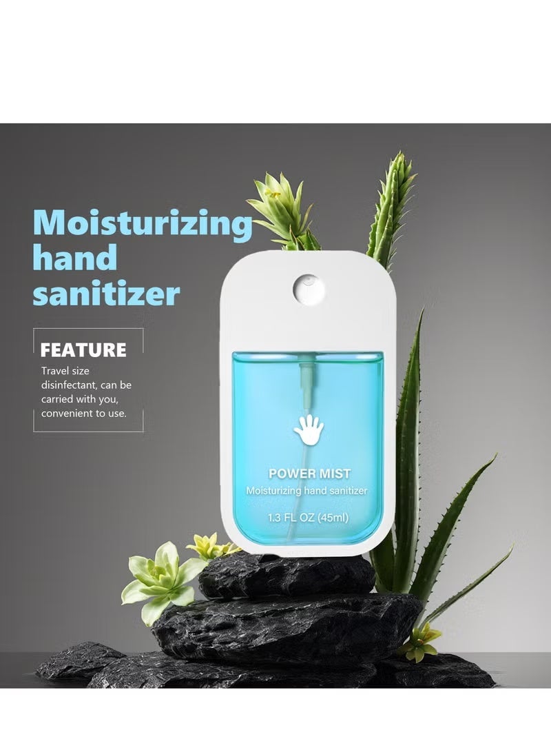 Power Mist Hydrating Hand Sanitizer Spray For Adults And Kids,Spray Hand Sanitizer Travel Size,Hydrating Hand Sanitizer Spray For Adults,Power Mist Hand Sanitizer 45ml (Aloe Vera) - Image 2