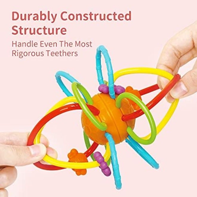 Hola Peacock Orchestra Rattle Baby Activity Toy, Easy to Grasp, Fine Motor Skills, Bright Colors, Sensory Toys, Baby Toys,Baby Rattle, Animal Rattle 3M+ - Image 4