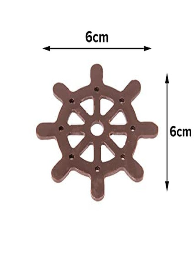 MoldBerry Silicone Steering Wheel Shape Garnishing Mould - Cake Decorating, Chocolate Garnish, Reusable, BPA Free, Pink - Image 3