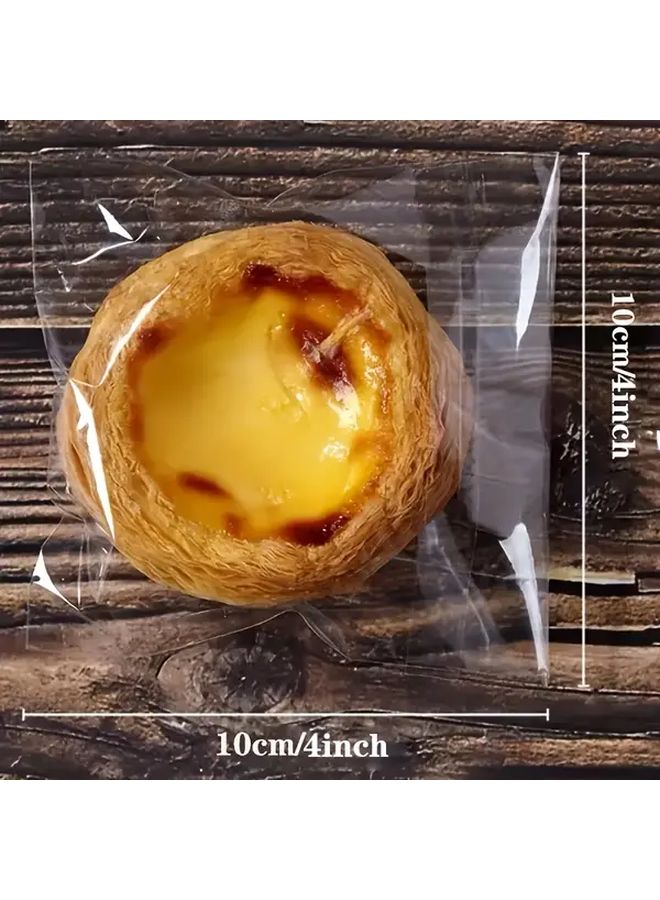 100Pcs 10x10 Cm Self Adhesive Cellophane Bags For Cookie Candy Gift Packaging - Image 1