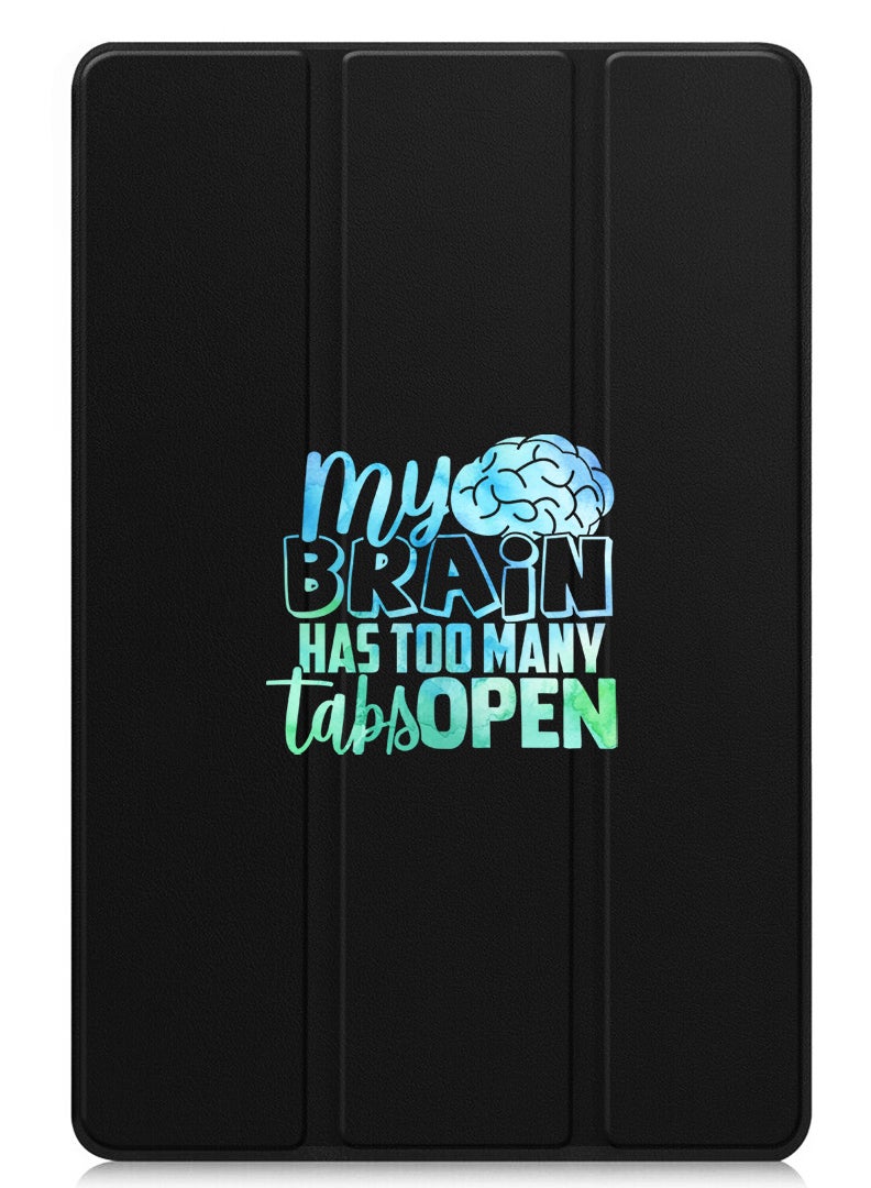 Theodor Protective Flip Case For Xiaomi Pad 7 & Xiaomi Pad 7 Pro With Trifold Stand Auto Wake Sleep Shockproof Cover - My brain has too many tabs open - Image 1