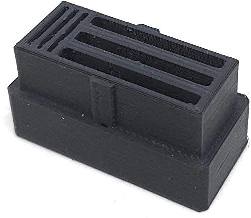 CERO 3D Printed SD Card Holder [3 SD and 3 MicroSD Cards] (Black PLA Plastic) - Image 2
