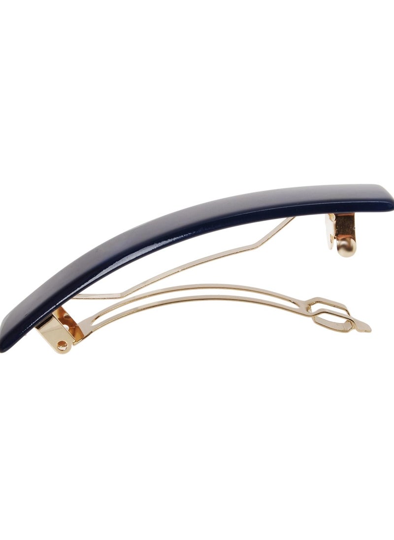 France Luxe France Luxe Classic Rectangle Barrette - Nacro Ocean  - Image 2