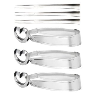 GOODFEER 6 PCS Escargot Tongs Stainless Steel Kitchen Food Tong with Seafood Forks for Snails Fruit Salad Cake Tea Bag Ice for Drinking Square Sugar for Coffee Dishwasher Safe - pzsku/Z24AEB1F598C336D7C4B0Z/45/1749491769/c296cbdb-48f5-4b27-8b3a-b8e305aca8a4