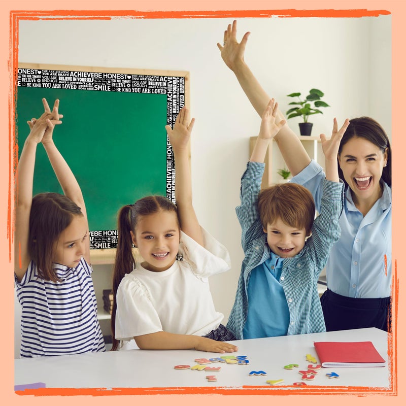 ERKE 60 Feet Bulletin Board Borders, Encouraging Rolled Border Trim Back-to-School Bulletin Board Decoration, Walls, Desks, Windows, Doors, Chalkboards, Whiteboards Decors for School, Classroom & Offices - Image 4