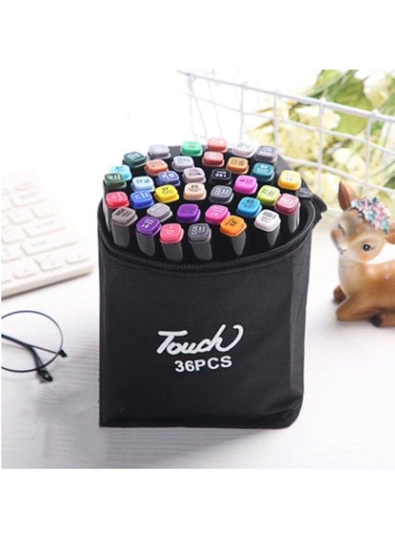 36-Color Art Marker Set – Rich Colors and a Professional Touch for Every Painting 🎨✨ Perfect for drawing and coloring for creative enthusiasts, hobbyists, and professionals - Image 1