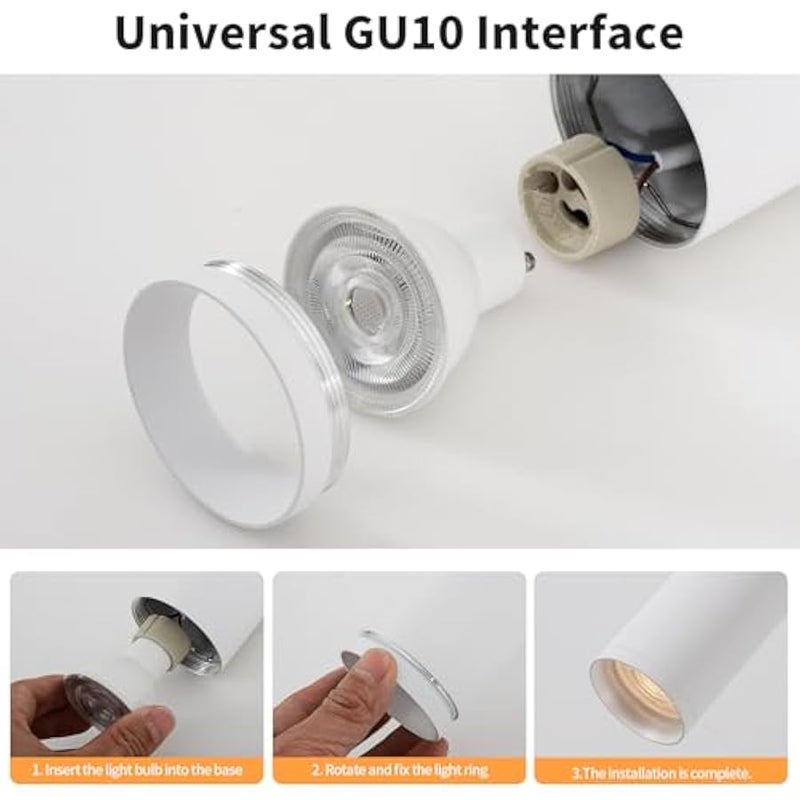 V.nice Kitchen island pendant light, GU10 ceiling light (bulb not included), adjustable pendant light, suitable for dining room, dining table, bar or hallway – WH-S06 - Image 3