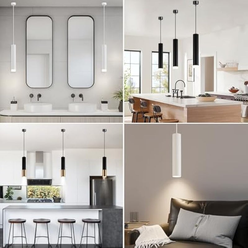 V.nice Kitchen island pendant light, GU10 ceiling light (bulb not included), adjustable pendant light, suitable for dining room, dining table, bar or hallway – WH-S06 - Image 5