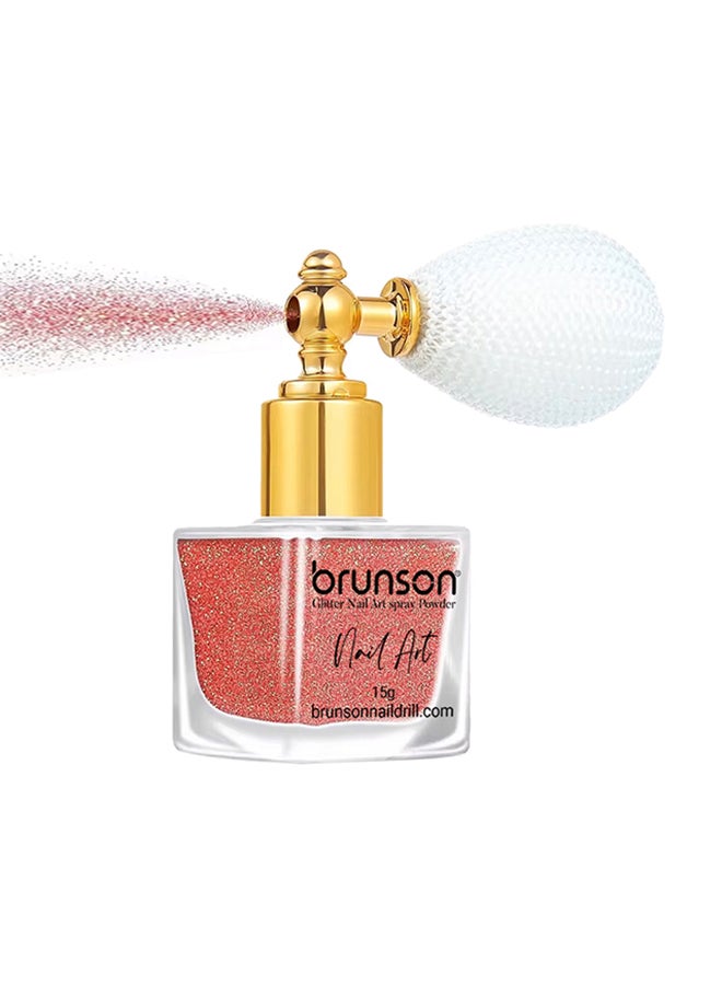 brunson Highlighter Powder Spray 15g Nail Art Glitter Craft Design Cosmetic Grade Face Body Glitter Spray Shimmer High Gloss Diamond Highlight Magic Powder Makeup Sparkle Glitter Hairspray Accessories BGPS09 - Image 1