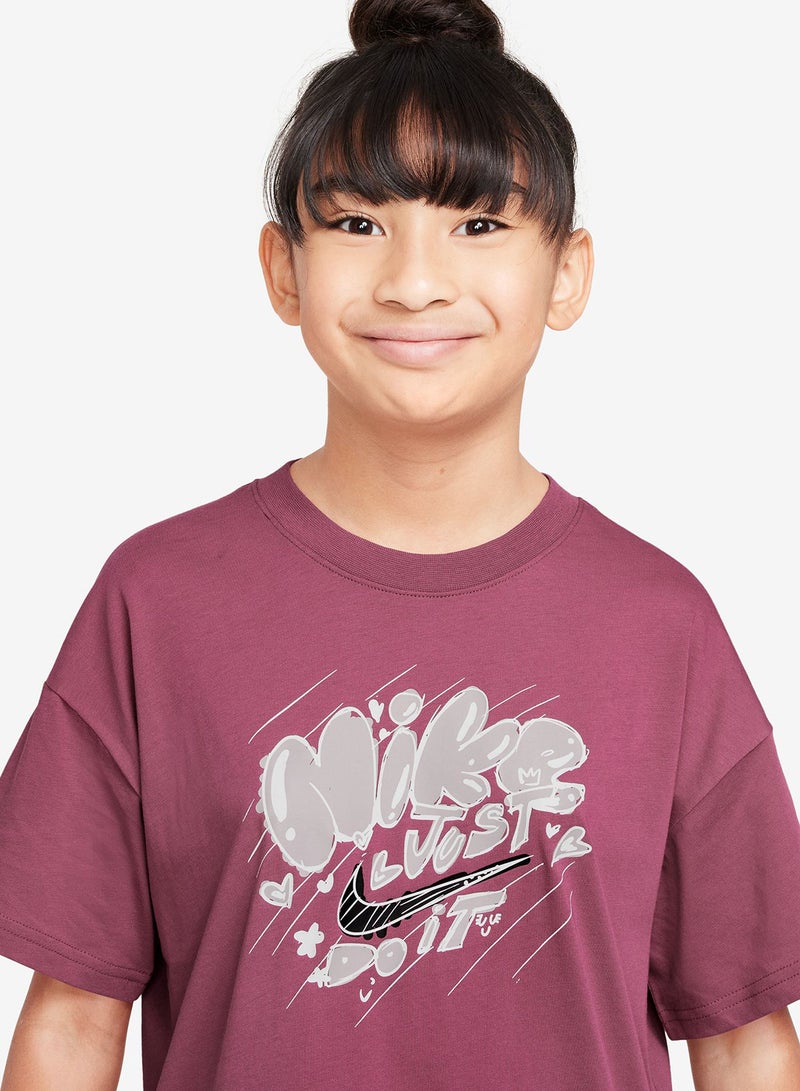 Nike Nsw Essential Doodle Graphic T-Shirt - Image 3