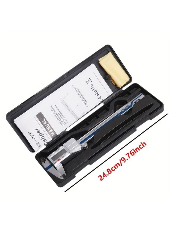 الفرجار الرقمي الأزرق - دقة 0.01 مم - شاشة كسرية مضاءة بخلفية LED - أداة معدنية - Image 3