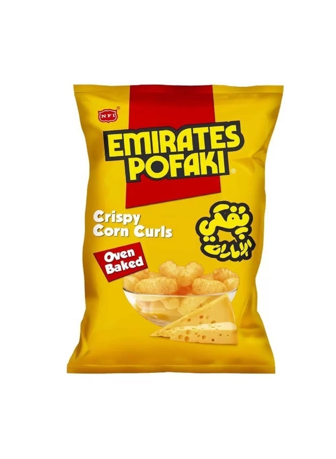 Emirates Pofaki Crispy Corn Curls Oven Baked Snacks- 25X15gms - Image 2