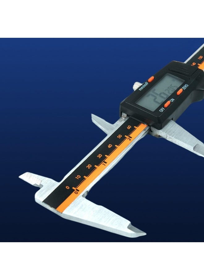 6" Digital Caliper with LCD Readout, 150mm Measuring Range, 0.0005" / 0.01mm Resolution