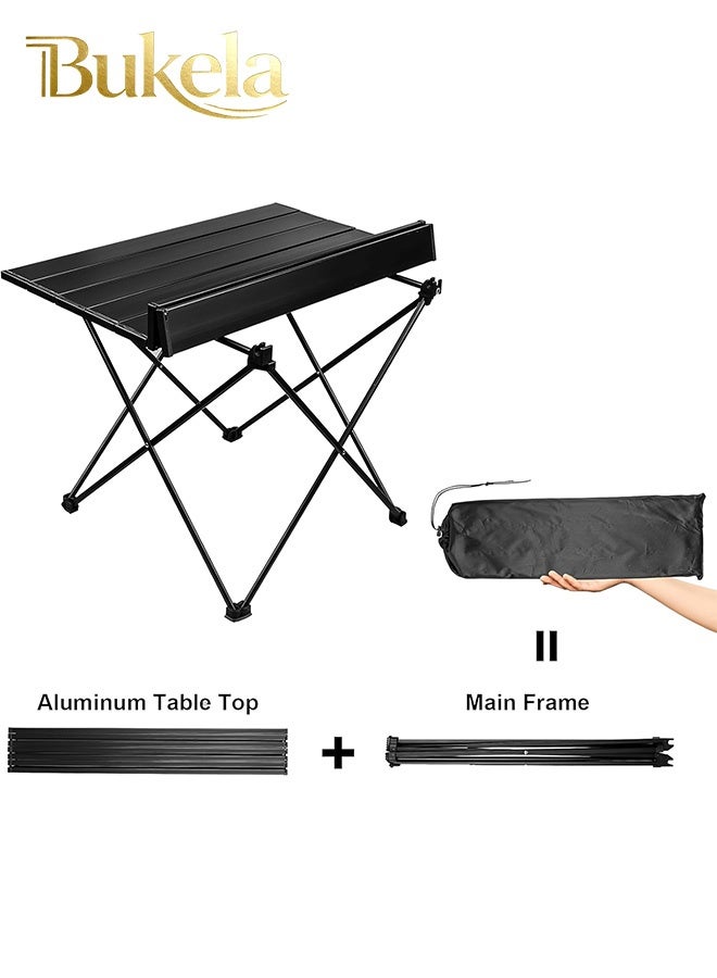 كيلا طاولة تخييم محمولة وطاولة تخييم خفيفة الوزن من الألومنيوم وطاولة شاطئ قابلة للطي للتخييم والمشي لمسافات طويلة وحمل الظهر والنزهات الخارجية. - Image 3