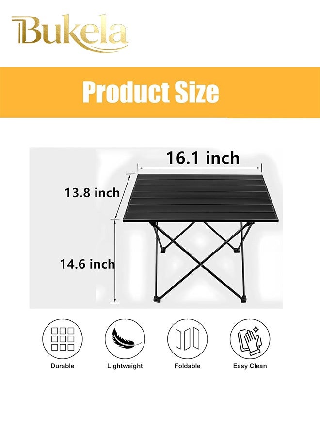 كيلا طاولة تخييم محمولة وطاولة تخييم خفيفة الوزن من الألومنيوم وطاولة شاطئ قابلة للطي للتخييم والمشي لمسافات طويلة وحمل الظهر والنزهات الخارجية. - Image 2