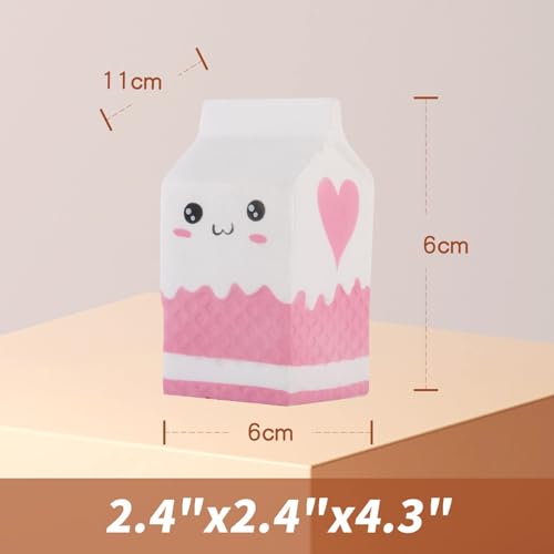 Anboor 48 Inches Squishies Milk Bag Carton Slow Rising Kawaii Scented Squishies Charms Decompress Toy 1 Pcs Color Random - Image 5