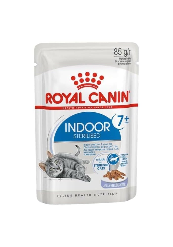 Royal Canin Indoor Sterilised Jelly Cat Wet Food Pouch - Image 2
