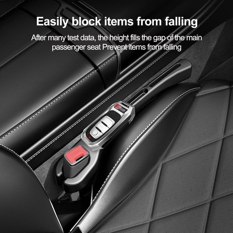 LBOYLOVE Car Seat Gap Filler Organizer Set of 2, Soft Foam Multifunctional Belt Hook Phone Stand Car Inserts Between Seat, 3in1 Gap Stopper Universal SUV Truck Automotive Console Accessory Interior - Image 5
