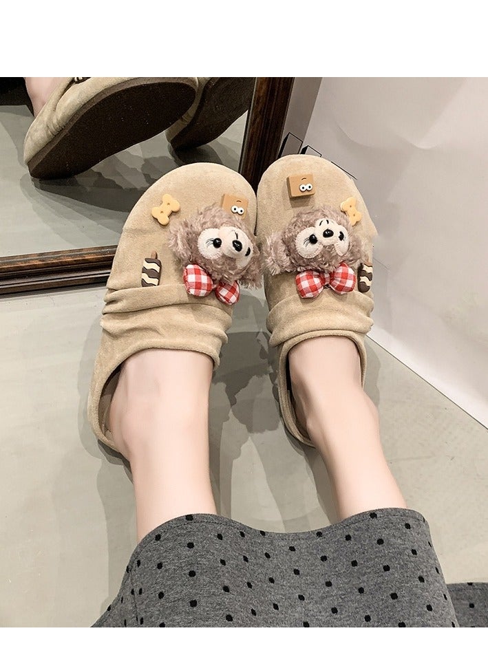 Cute Cartoon Fashionable Versatile Baotou Slippers  - Image 2