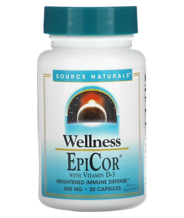 Wellness EpiCor With Vitamin D-3 500 mg 30 Capsules