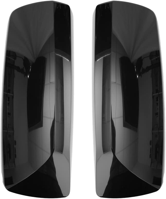 High Soar Black Door Mirror Cover for Volvo VNL VNM Trucks 2004-2017, Driver & Passenger Side (A Pair) - Image 3