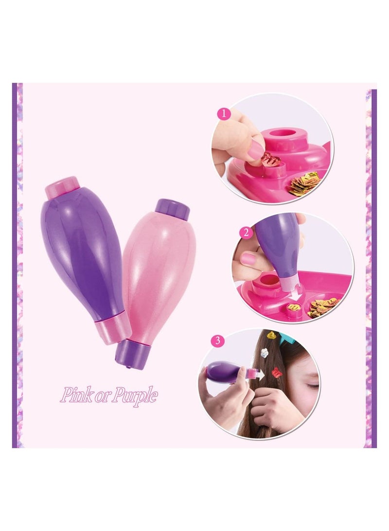 SYOSI Hair Glitter Sequins Kit, Hair Bedazzler Kit with Glitter Glitter Patch Hair Decorating Kit Hair Glitter Patch and Stapler Set -  6 Different Types Available 420Pcs Glitter Sequins - Image 4