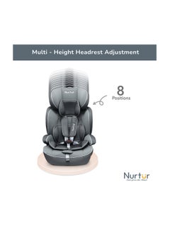 Nurtur Ragnar Baby/Kids 3-in-1 Car Seat + Booster Seat - Adjustable Headrest - Extra Protection - 5-Point Safety Harness - 9 months to 12 years, - pzsku/Z24AF84386C60D02B671AZ/45/_/1713506238/cb91d1c4-1b27-49f8-9568-51774277b75d