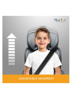 Nurtur Ragnar Baby/Kids 3-in-1 Car Seat + Booster Seat - Adjustable Headrest - Extra Protection - 5-Point Safety Harness - 9 months to 12 years, - pzsku/Z24AF84386C60D02B671AZ/45/_/1713506243/4401b9c3-01dd-4888-b606-694adf31114a