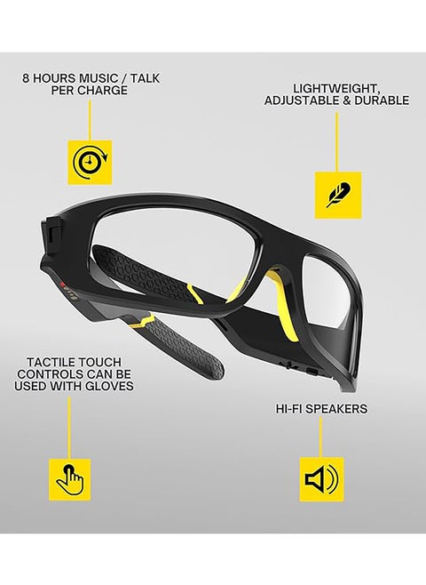 Lucyd - Armor AI Eyewear upgrade for industrial, logistics and medical sectors. Work smarter, not harder with Lucyd Armor & Enjoy working hands free up to 8 hours of calls, listening instructions & online calls with AI enabled feature.