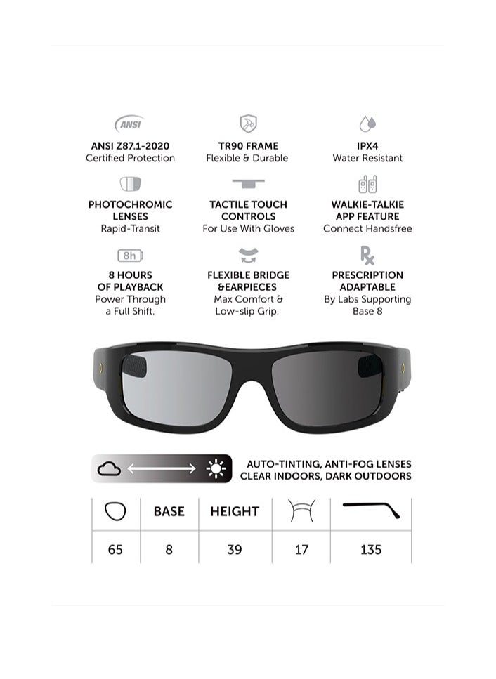 lucyd Lucyd - Armor AI Eyewear upgrade for industrial, logistics and medical sectors. Work smarter, not harder with Lucyd Armor & Enjoy working hands free up to 8 hours of calls, listening instructions & online calls with AI enabled feature.  - Image 3